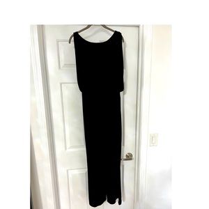 Womens Size 6 black wide leg jumpsuit